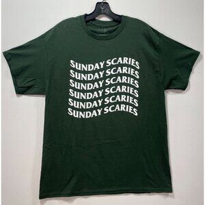 Sugar Flower - Unisex Adult Short Sleeves T-Shirt - Graphic Tee - Dark Green - L